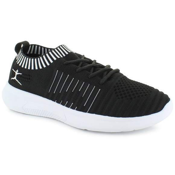 Danskin Energy Black White Sneakers Lightweight Stretch Knit Upper Size 9.5 - Picture 1 of 11